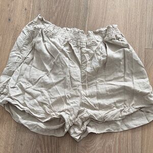 Rails linen Women's Cream Shorts